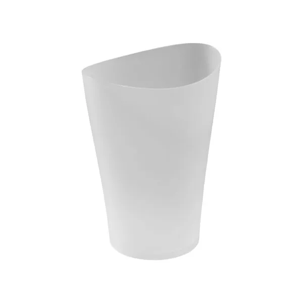Rubbermaid Spa Works Vanity Wastebasket, Home/Bathroom/Office/Kitchen/Bedroom Trash Can, Small 2.25 Gallon, Plastic, Clear