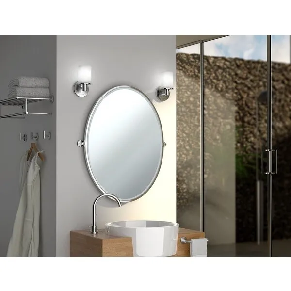 Gatco 4246 Latitude II Glass Shelf, Chrome,Medium 20 Inch