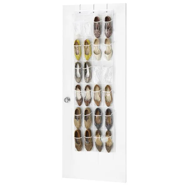 Whitmor 24 Pocket Over the Door Shoe Bag