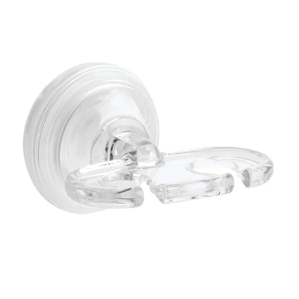 iDesign BPA-Free Plastic Bathroom Suction Toothbrush Holder - 2.75