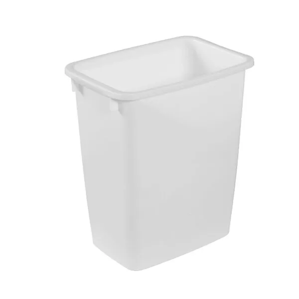 Rubbermaid 21 Quart Traditional Open Top Waste Basket Indoor Trash Bin Container for Bathrooms and Other Indoor Spaces, White