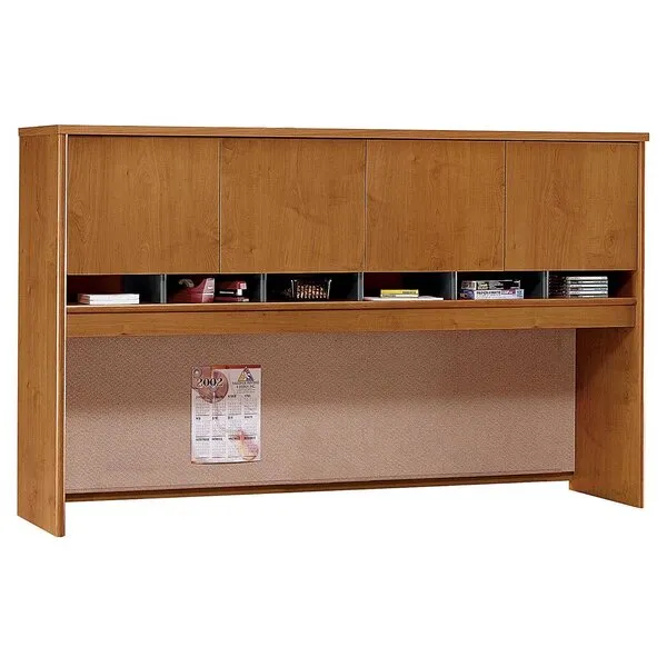 Bush Business Furniture Series C Collection 72W 4 Door Hutch in Natural Cherry
