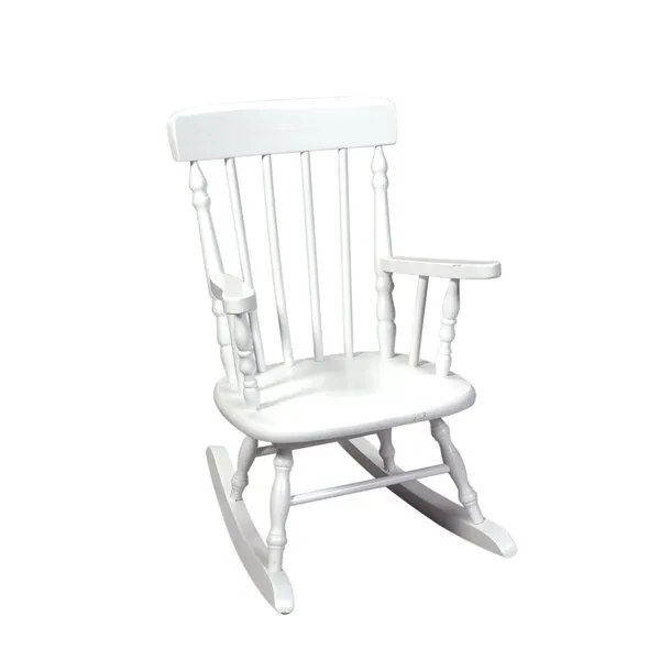 Gift Mark Deluxe Children’s Spindle Rocking Chair, White