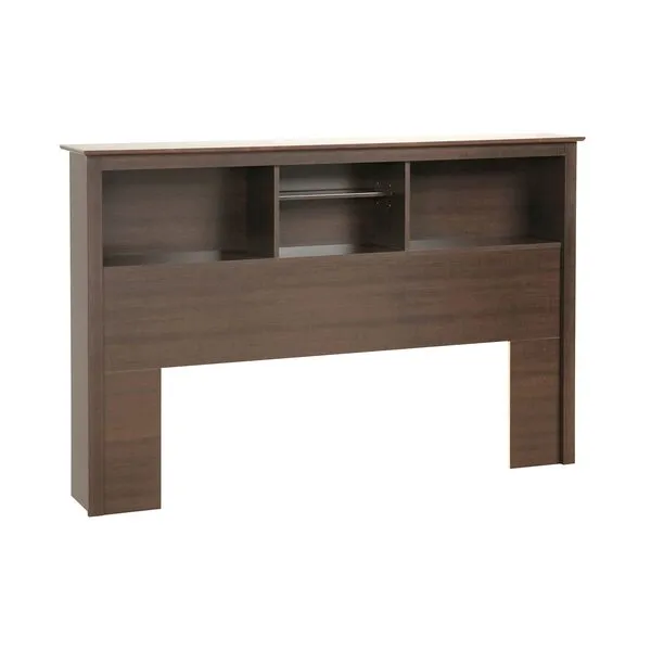 Prepac Stylish Full/Queen Headboard with 3 Compartments, Deep Bookcase Style Headboard for Full/Queen Size Beds 11\