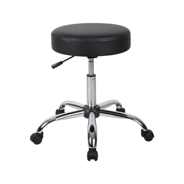 Boss Office Products Be Well Medical Spa Stool in Black