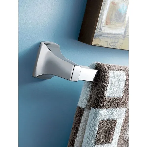 Moen Donnor Collection Chrome 6.25-Inch Diameter Wall Mount Contemporary Bathroom Hand-Towel Ring, P5860