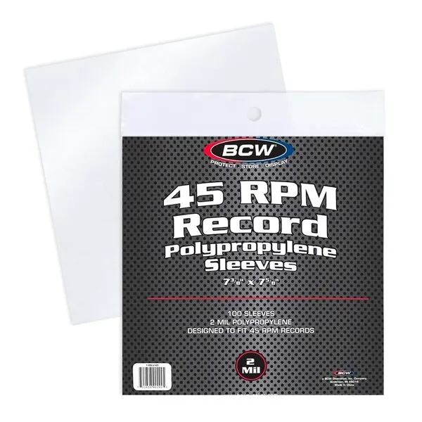 BCW 100 Vinyl 45 RPM 7