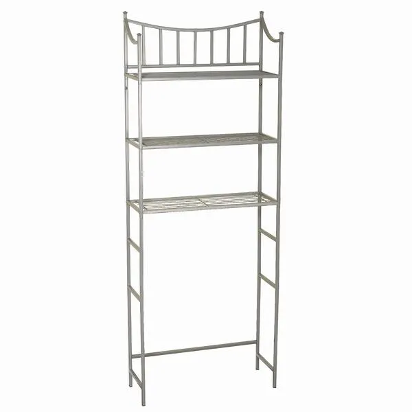 Zenna Home 9065NN Bathroom Spacesaver, Satin Nickel 9.5D x 25.19W x 66.38H in
