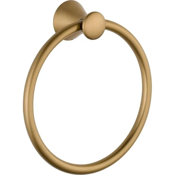 DELTA FAUCET 73846-CZ Lahara Wall Mounted Towel Ring in Champagne Bronze