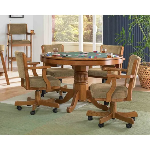 Coaster Oak Game Table Top Box 1 of 2-Oak