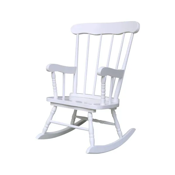 International Concepts Juvenile Rocker, Linen White