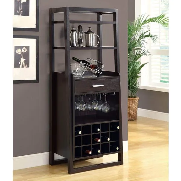 Monarch Specialties , Home Bar, Ladder Style, Cappuccino, 60