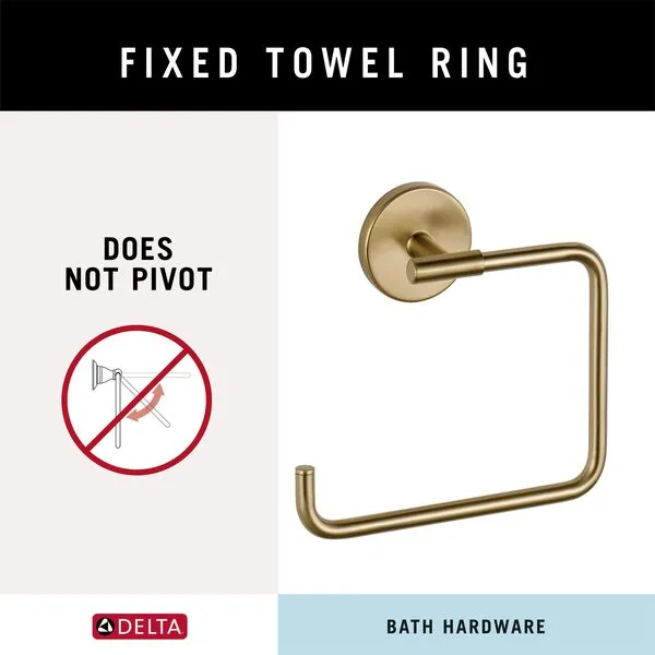 Delta 759460-CZ Trinsic Towel Ring in Champagne Bronze