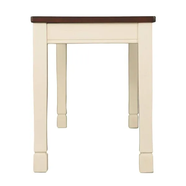 Signature Design by Ashley Whitesburg Cottage Rectangular Dining Bench, Brown & Antique White