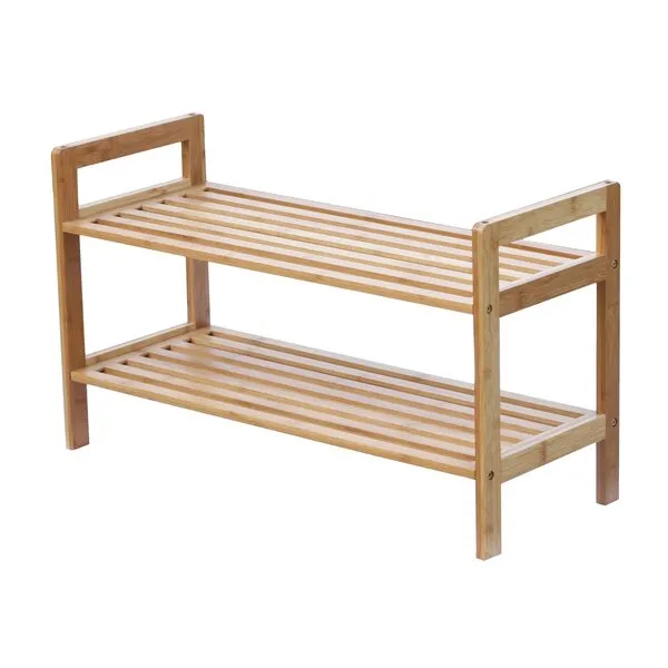 Oceanstar 2-Tier Bamboo Shoe Rack, Brown, SR1309
