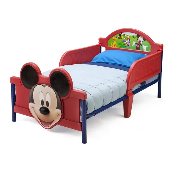 Delta Children 3D-Footboard Toddler Bed, Disney Mickey Mouse