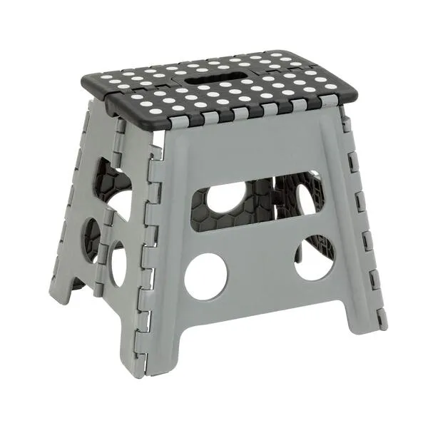 Honey-Can-Do TBL-02977 Folding Step Stool with Anti-Slip Surface, 12.8-Inch,Multicolor, 300 lbs