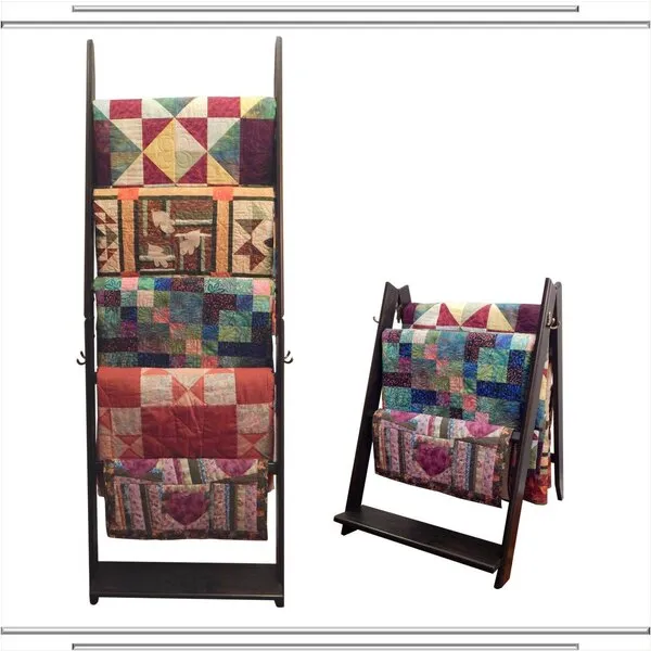 The LadderRack 2-in-1 Quilt Display Rack (5 Rung/24