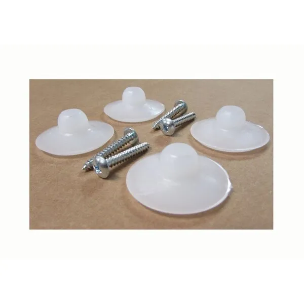 Telescope Set of 4 Directors Chair Replacement Foot Glides (White)