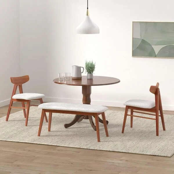 International Concepts Round Dual Drop Leaf Pedestal Table, Espresso, 42