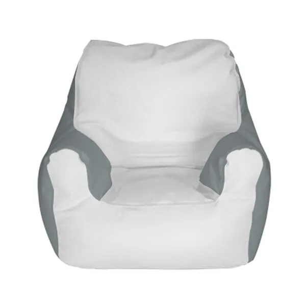 E-SeaRider Armchair Marine Beanbag, Medium, Multi (White/Grey)