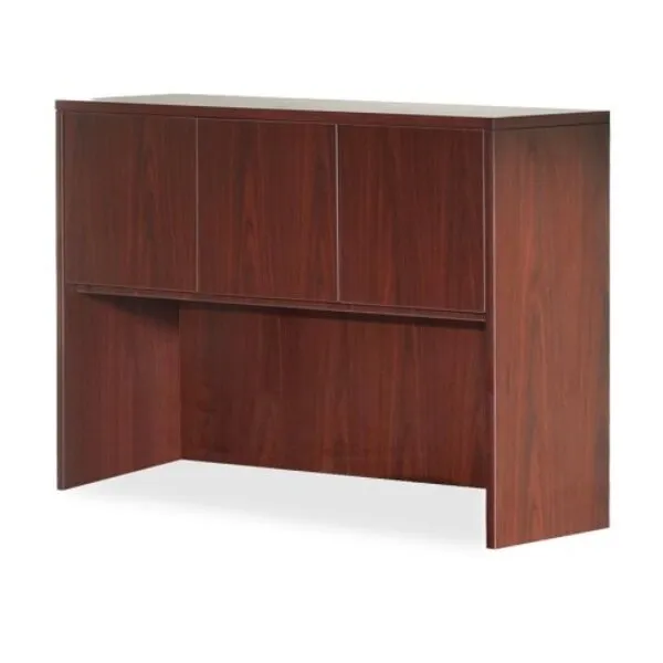 Lorell 69912 Hutch w/Doors, 60-Inch x15-Inch x36-Inch , Mahogany