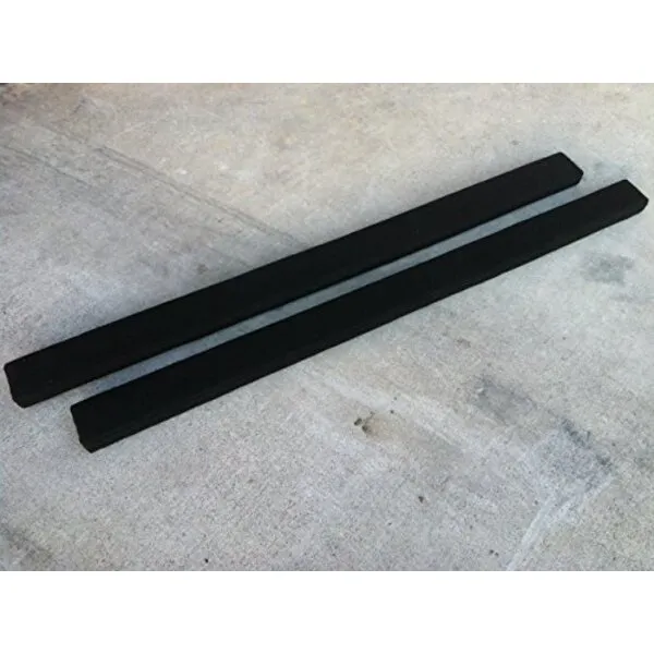 (2) 7' Long Marine Carpet Black Bunk Boards - 2x4