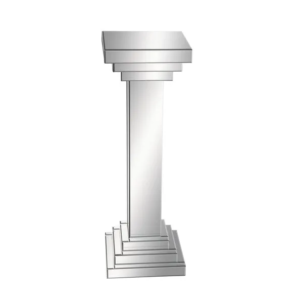 Deco 79 Wood Mirrored Pedestal Table, 12\