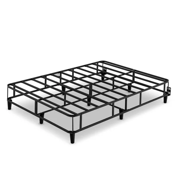 ZINUS Keenan Metal Mattress Foundation, Standing Box Spring, Headboard Brackets Included, Easy Assembly, Queen