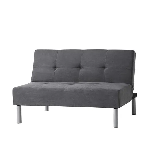 DormCo Mini Futon Steel Gray