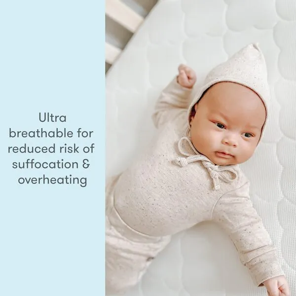 Newton Baby Crib Mattress and Toddler Bed - 100% Breathable Proven to Reduce Suffocation Risk, 100% Washable, 2-Stage, Non-Toxic Better Than Organic, Removable Cover - Deluxe 5.5