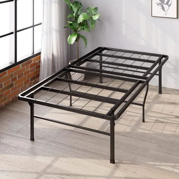 ZINUS SmartBase Heavy Duty Mattress Foundation, 18 Inch Metal Platform Bed Frame, No Box Spring Needed, Sturdy Steel Frame, Underbed Storage, Twin