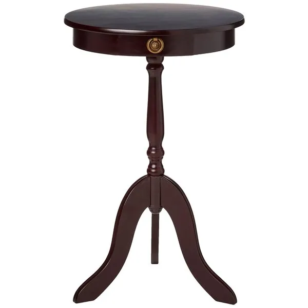 Frenchi Furniture Table, 15.76 in x 15.76 in x 24.82 in, Mahogany
