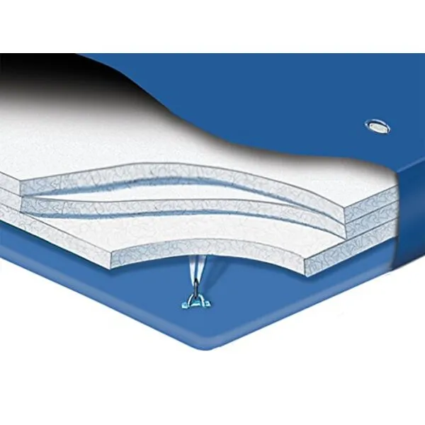 Waterbed Soft Side King Deep Fill Reduced Motion Mattress with Liner and Fill&Drain Kit