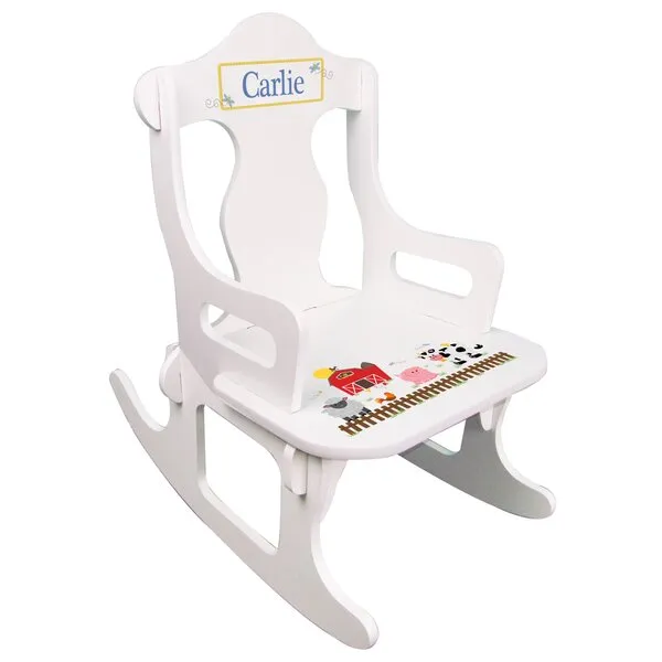 My Bambino Personalized Boys Puzzle Rocker (Barnyard)