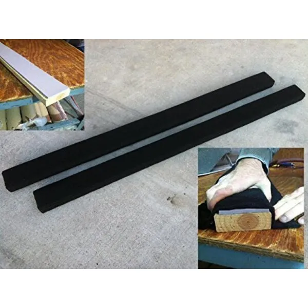 (2) 5\' Long Marine Carpet BLACK Bunk Boards w/PADDING