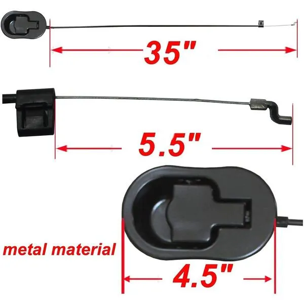 FOLAI Recliner Replacement Parts - Universal Black Metal Pull Recliner Handle with Cable - fits Recliner Couch Style Pull Chair Release Handle for Sofa