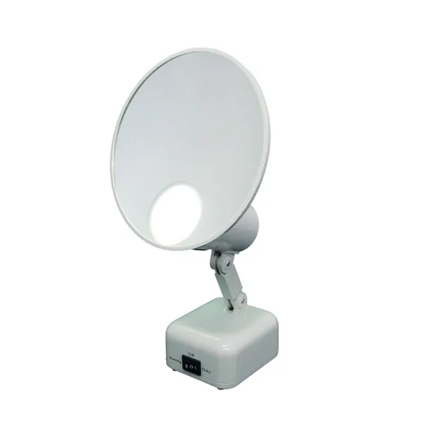 Floxite 15X Supervision Magnifying Mirror Light, Dove White