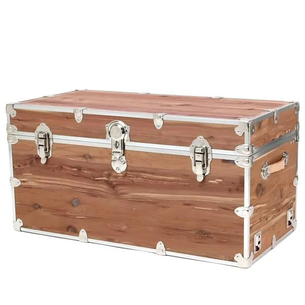Rhino Trunk & Case Knotty Cedar XXL Trunk For Foot Locker Style & End of Bed Storage 36