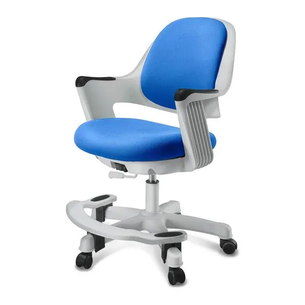 SitRite Kids Desk Chair: Ergonomic Kids Computer Chair | Adjustable Kids Office Chair with Wheels & Arms | Kids Chairs for Girls and Boys - Kids Chair Desk with Wheel Covers (Ocean Blue)