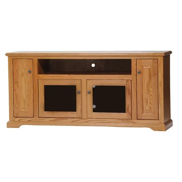 American Heartland Oak Deluxe Entertainment Console in Medium
