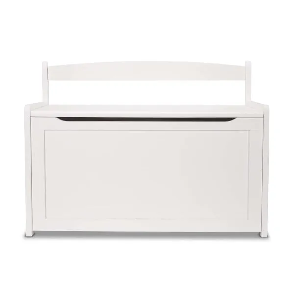 Melissa & Doug Wooden Toy Chest - White Furniture for Playroom - Kids Toy Box, Wooden Storage Organizer, Children\'s Furniture