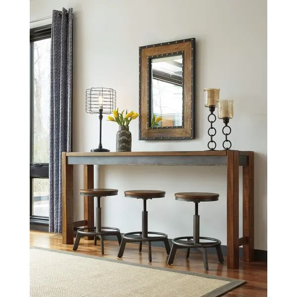 Signature Design by Ashley Furniture Torjin Urban Counter Height Dining Room Table, Two-tone Brown