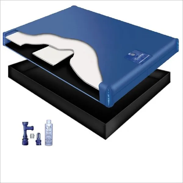 60% WAVELESS WATERBED Mattress/Liner/Fill Drain/Conditioner KIT (California King 72x84 1G4S1)