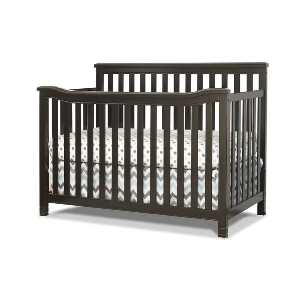 Sorelle Furniture Palisades 3-Piece Nursery Set with 4-in-1Convertible Crib,4-Drawer Dresser,and Changing Table with Hamper,Baby Furniture Made of Wood,Non-Toxic Finish,Nursery Furniture Set-Espresso