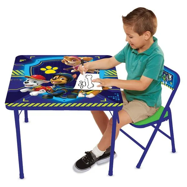 Paw Patrol Table & Chair Set for Toddlers 24-48M, Includes 1 Table & 1 Chair - Sturdy Metal Construction, Table: 20\