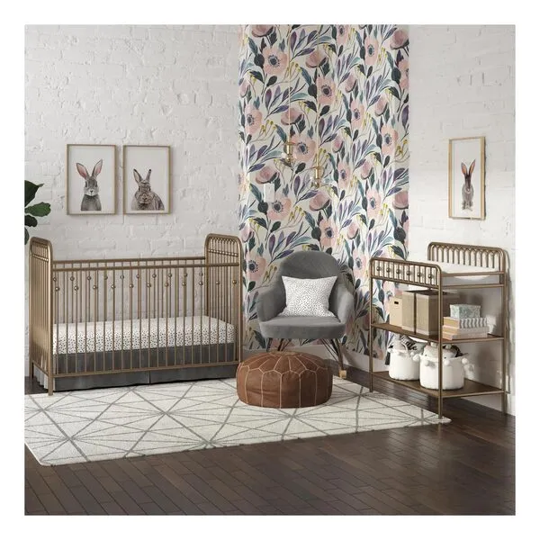 Little Seeds Monarch Hill Ivy Metal Changing Table, Gold