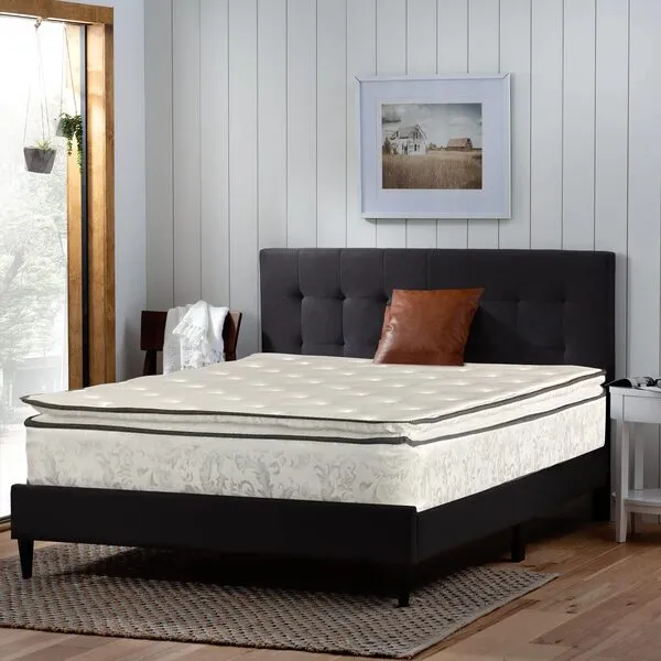 Mattress Solution Medium Plush Double Sided Pillowtop Innerspring Fully Assembled Mattress, Good for The Back, Queen, Tomorrow Dream Collection