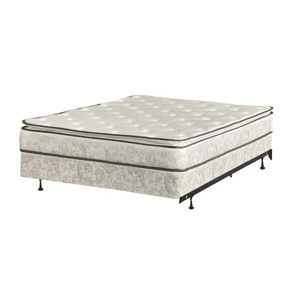 Mattress Comfort 10-Inch Medium Pillowtop Innerspring Mattress And 8