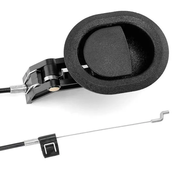 ICYANG Universal Oval Black Plastic Sofa Chair Recliner Release Pull Handle, Exposed Cable Length 4.75